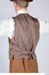  Photos Man in Historical formal suit 3 19th century Historical clothing decorated vest upper body white shirt 0004.jpg